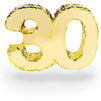 Gold Foil Pinata for 30th Birthday Party (16.5 x 13 In)