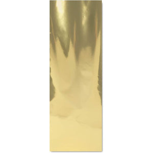 Gold Foil Wine Gift Bags, Metallic Bottle Wraps (6.25 x 17.5 in, 100 Pack)