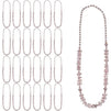 Birthday Babe Party Favor Bead Necklaces (Rose Gold, 32 in, 24 Pack)