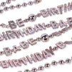 Birthday Babe Party Favor Bead Necklaces (Rose Gold, 32 in, 24 Pack)