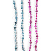 Gender Reveal Party Favors, Pink and Blue Bead Necklaces (12 Each, 24 Pack)