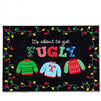 Christmas Photo Booth Backdrop for Ugly Holiday Sweater Party (7 x 5 Ft)