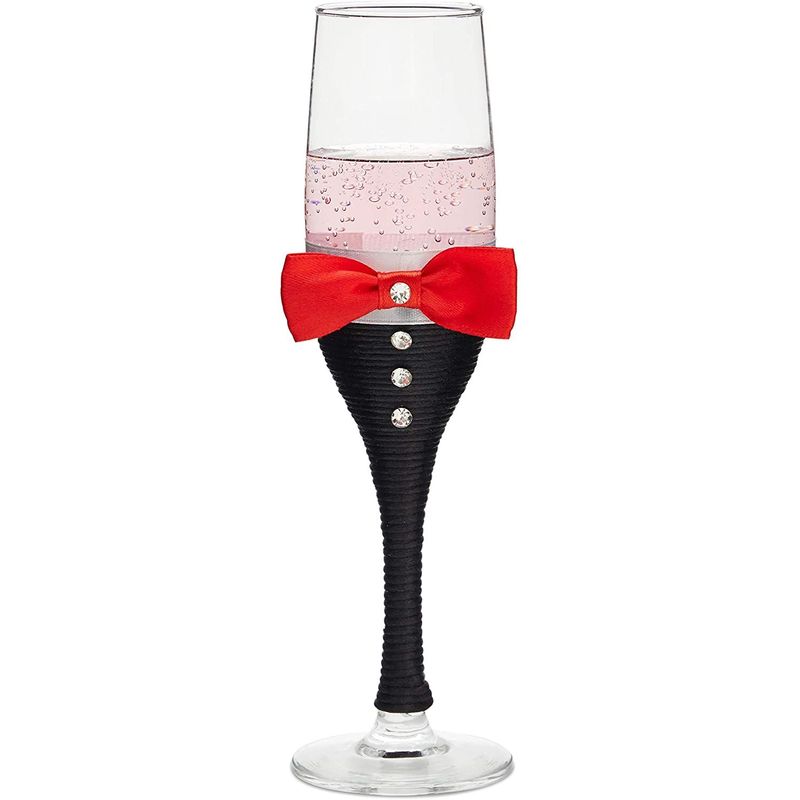 Mr and Mr Champagne Flutes, Same Sex Wedding Decorations (Set of 2)