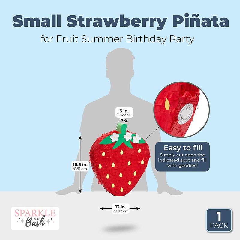 Strawberry Piñata Number One Fruit Party