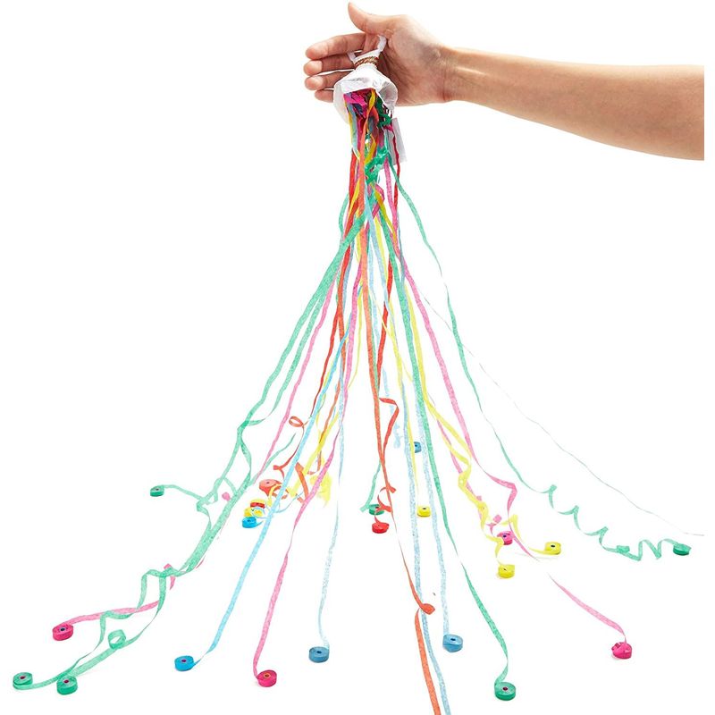 Colorful Throw Streamers, Party Poppers for Birthdays, Weddings, Gradu –  Sparkle and Bash