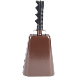 Copper Cow Bells with Handles, Noise Makers (4.75 x 11 In, 1 Pack)