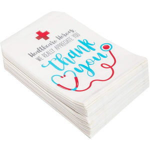 Thank You Goodie Bags, Nurse Appreciation Gifts (5 x 7.5 in, 100 Pack)