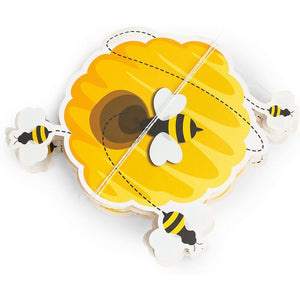 Bumble Bee Baby Shower Hanging Decorations (Yellow, Gold, 90 Inches, 12 Pack)