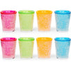 Plastic Shot Glasses, Colorful Freezer Gel Shot Glass Set (2 In, 8 Pack)