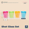Plastic Shot Glasses, Colorful Freezer Gel Shot Glass Set (2 In, 8 Pack)