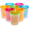 Plastic Shot Glasses, Colorful Freezer Gel Shot Glass Set (2 In, 8 Pack)