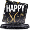 80th Birthday Party Honeycomb Centerpiece Decoration (12 x 11 In, 6 Pack)