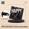 50th Birthday Party Honeycomb Centerpiece Decorations (12 x 11 In, 6 Pack)