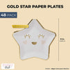 48-Pack Twinkle Little Star Paper Plates for Baby Shower, Gender Reveal Party (9 in)