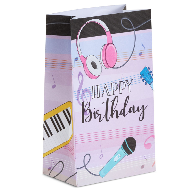 207 Pieces Music Birthday Party Supplies with Plates, Napkins, Cups, Tablecloth, Cutlery, Banner, Favor Bags, Balloons (Serves 24)