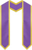 Honors Graduation Stoles for 2023 Graduates, Purple and Gold Sash (72 In, 2 Pack)
