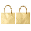 24 Pack Mini Metallic Gold Gift Bags with Rope Handles, Reusable Paper Gift Bags (6 x 5 x 2.5 In)