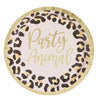 Cheetah Print Paper Plates for Party Animal Safari Birthday Supplies (7 In, 48 Pack)
