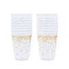 Gold Polka Dot Plastic Party Cups (16 oz, 16 Pack)