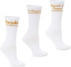 Bridal Party Socks for Maid of Honor & Bridesmaid Gifts (3 Pairs)