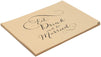 Sparkle and Bash Elegant Wedding Kraft Paper Placemats, 100 Count, 14.5 x 10.5 Inch