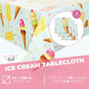 Ice Cream Tablecloth (54 x 108 in, 3 Pack)