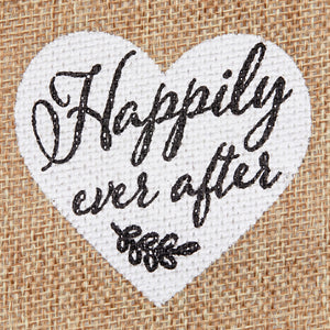 30 Pack Small 4x6 Burlap Bags with Drawstring for Wedding Favors, Jewelry, Happily Ever After Gift Bag