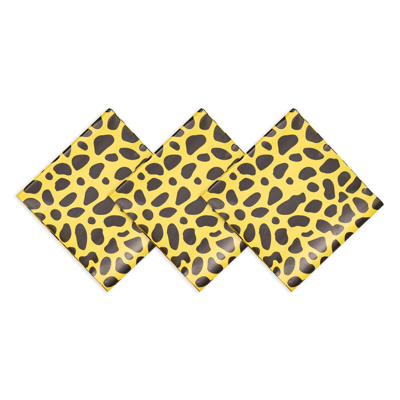 Cheetah Print Tablecloths for Jungle Safari Birthday Party (54x108 In, 4 Pack)