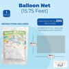 16 ft Balloon Drop Net for Ceiling Release, Birthday Party, Graduation, New Years Eve Decorations