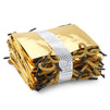 24 Pack Mini Metallic Gold Gift Bags with Rope Handles, Reusable Paper Gift Bags (6 x 5 x 2.5 In)