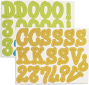 Alphabet Letters and Numbers Bulletin Board Cutouts (144 Count)