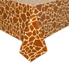 Animal Print Tablecloths for Jungle Safari Birthday Party (54x108 In, 4 Pack)