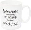 Funny Retirement Coffee Mugs, Gag Gift for Husband and Wife (2 Pack)