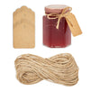 24 Pack 3.4oz Mini Honey Jars with Lids, Hang Tags, Jute String for Homemade Jam and Jelly