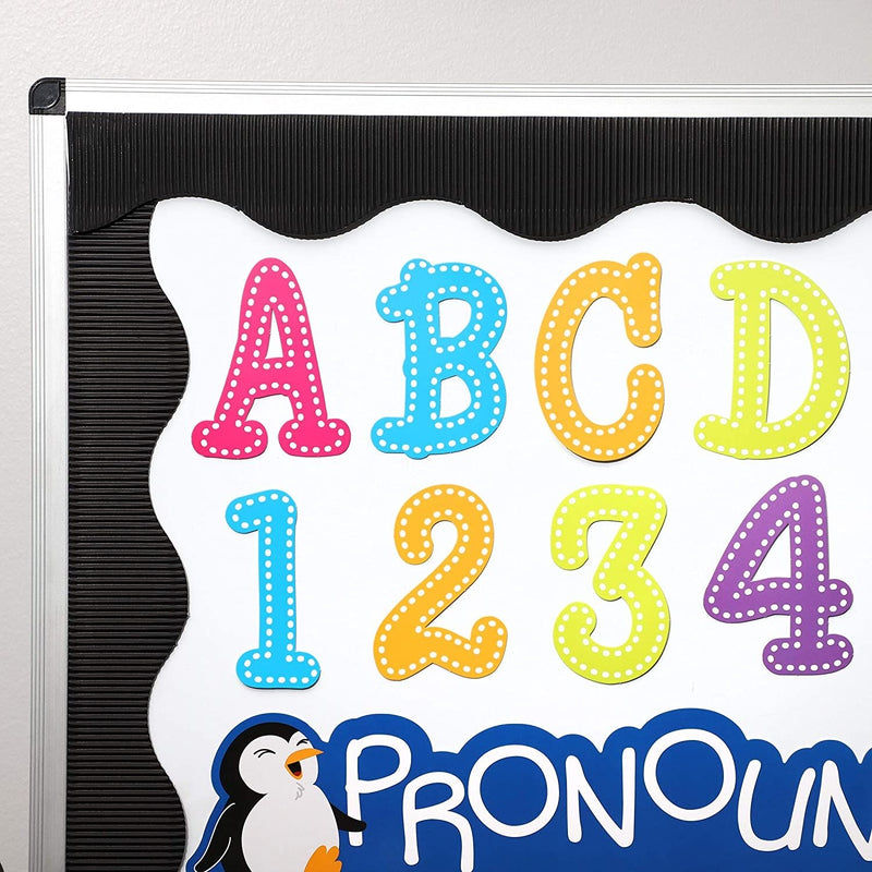 Alphabet Letters and Numbers Bulletin Board Cutouts (144 Count)