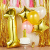 Pink & Gold Girl 1st Birthday Party Decorations, Balloons, Cake Topper and Tassels