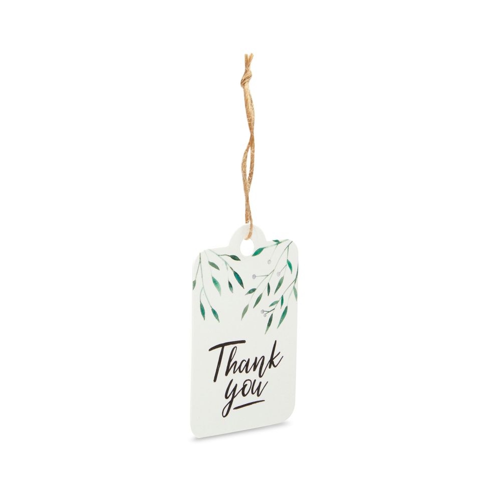 Thank You Tags with String, 164 Feet of Jute Twine (2 x 3.15 In