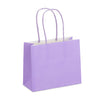 50 Pack Purple Paper Gift Bags with Handles, Bulk Set for Birthday Themed Party Favors, Presents (6 x 5 x 2.5 In)