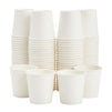 100 Pack Disposable Mini Paper Cups for Espresso, Mouthwash, Tea, Coffee (4oz, White)