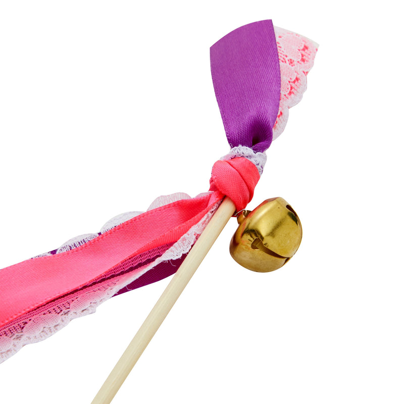 50 Pack Multicolored Ribbon Wands with Bells, Streamers for Wedding Send Off, Party Favors (24 In)