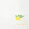 100 Pack She Found Her Main Squeeze Napkins, Lemon Party Supplies for Bridal Shower